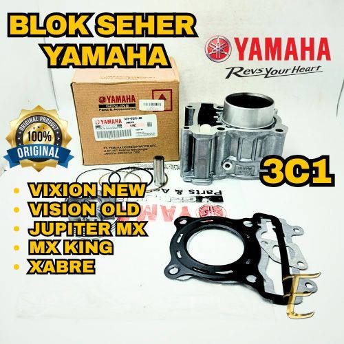 BLOK SEHER KODE (3C1) ORIGINAL ASLI 100% YAMAHA UNTUK MOTOR VIXION OLD  VIXION NEW  JUPITER MX  R15.