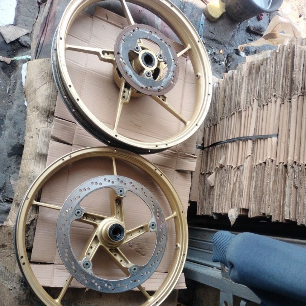 PELK/VELG/RODA DEPAN BELAKANG SUZUKI SATRIA FU PALTONG (PALANG POTONGAN) ORIGINAL COPOTAN MOTOR