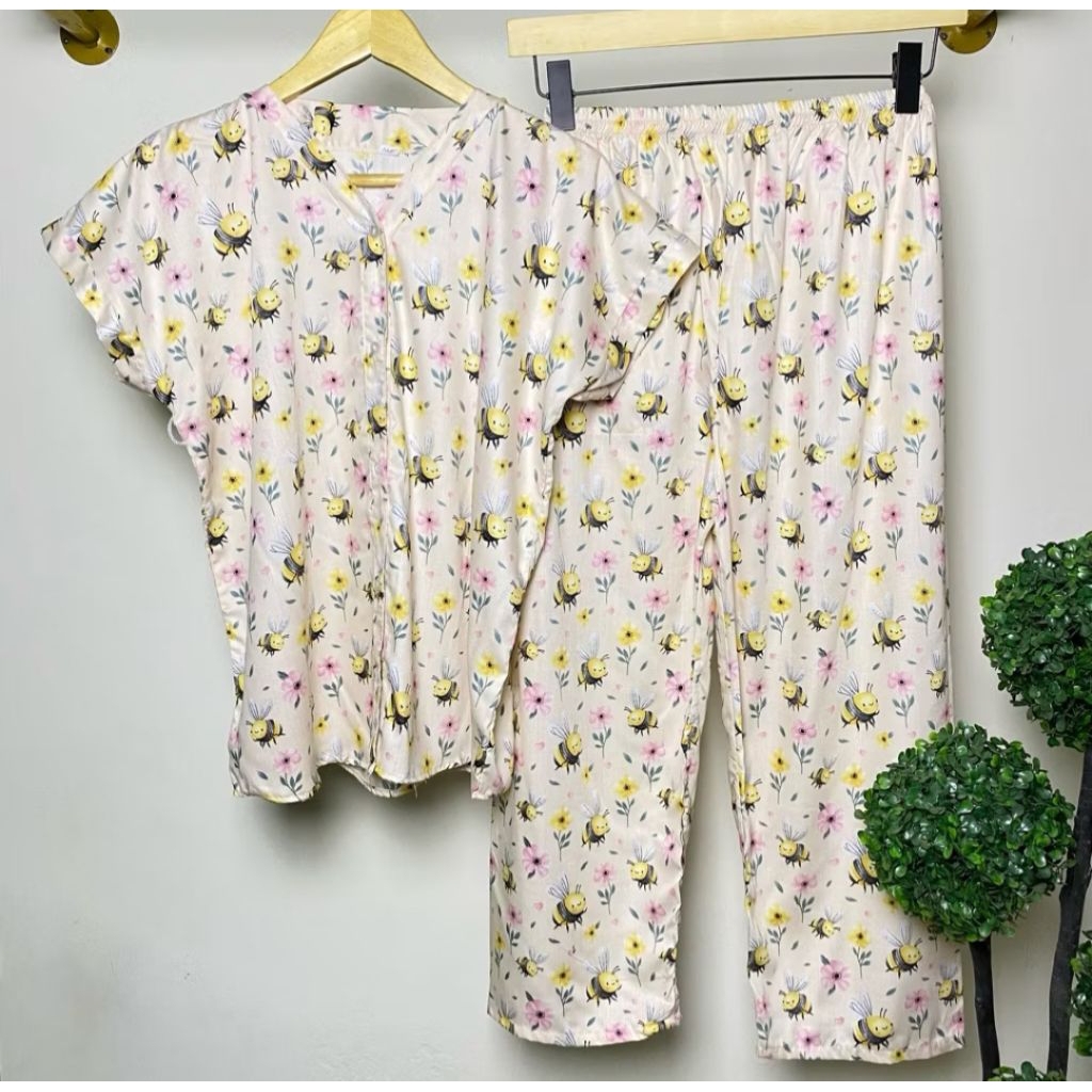 Ready piyama Baju tidur) piyamaKancing)Busui(Setcel/Makassar