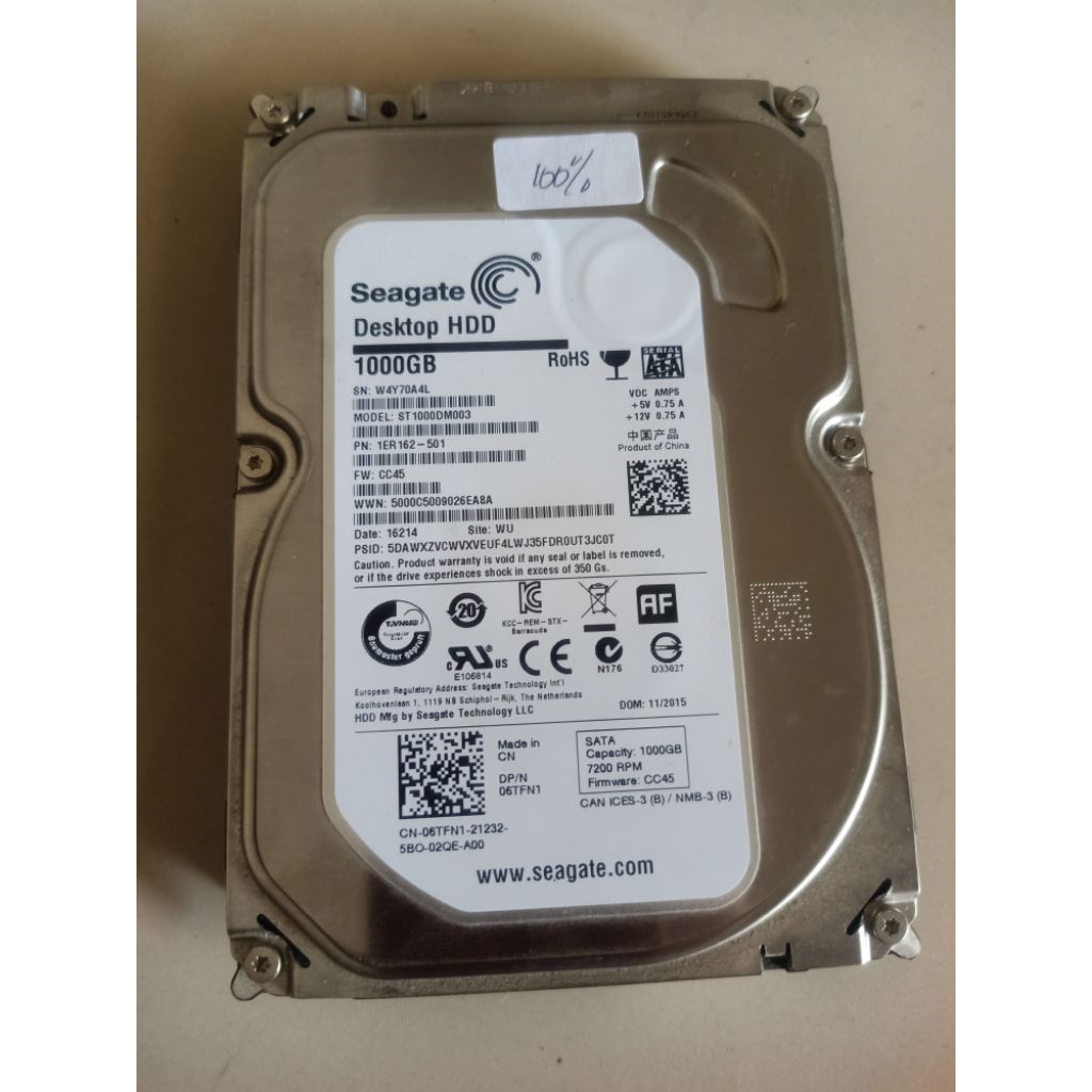 Hardisk PC Seagete 1 TB