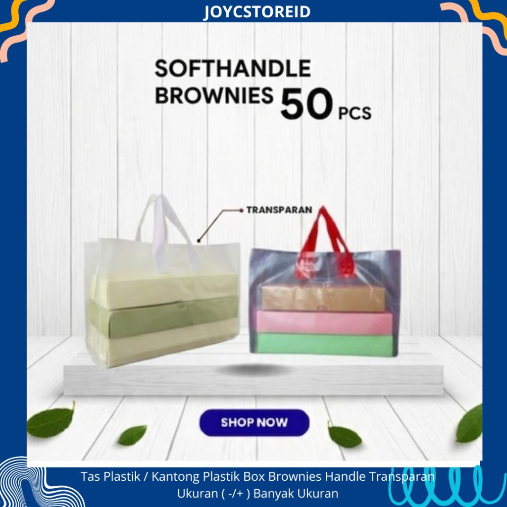 [ 50pcs ] Tas Brownies Plastik| Kantong Plastik Brownis Bandeng