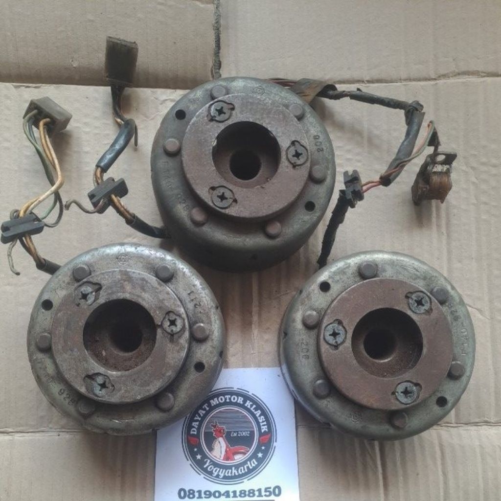 Maghnet Maghnit Set Spul Spool Supercub Supercup C700 C800 Model Double-Starter Orisinil Copotan