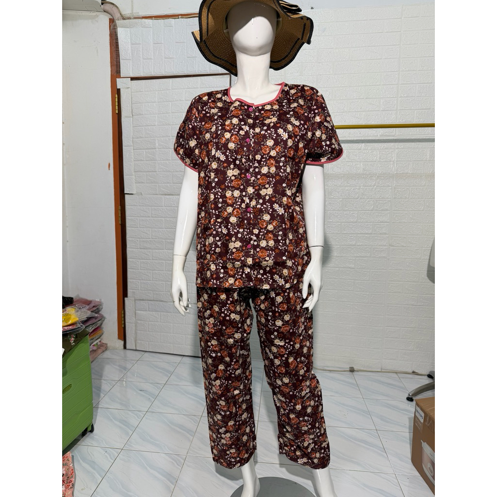 Piyama Cp L Set celana panjang Katun Sabata Halus pretty girl