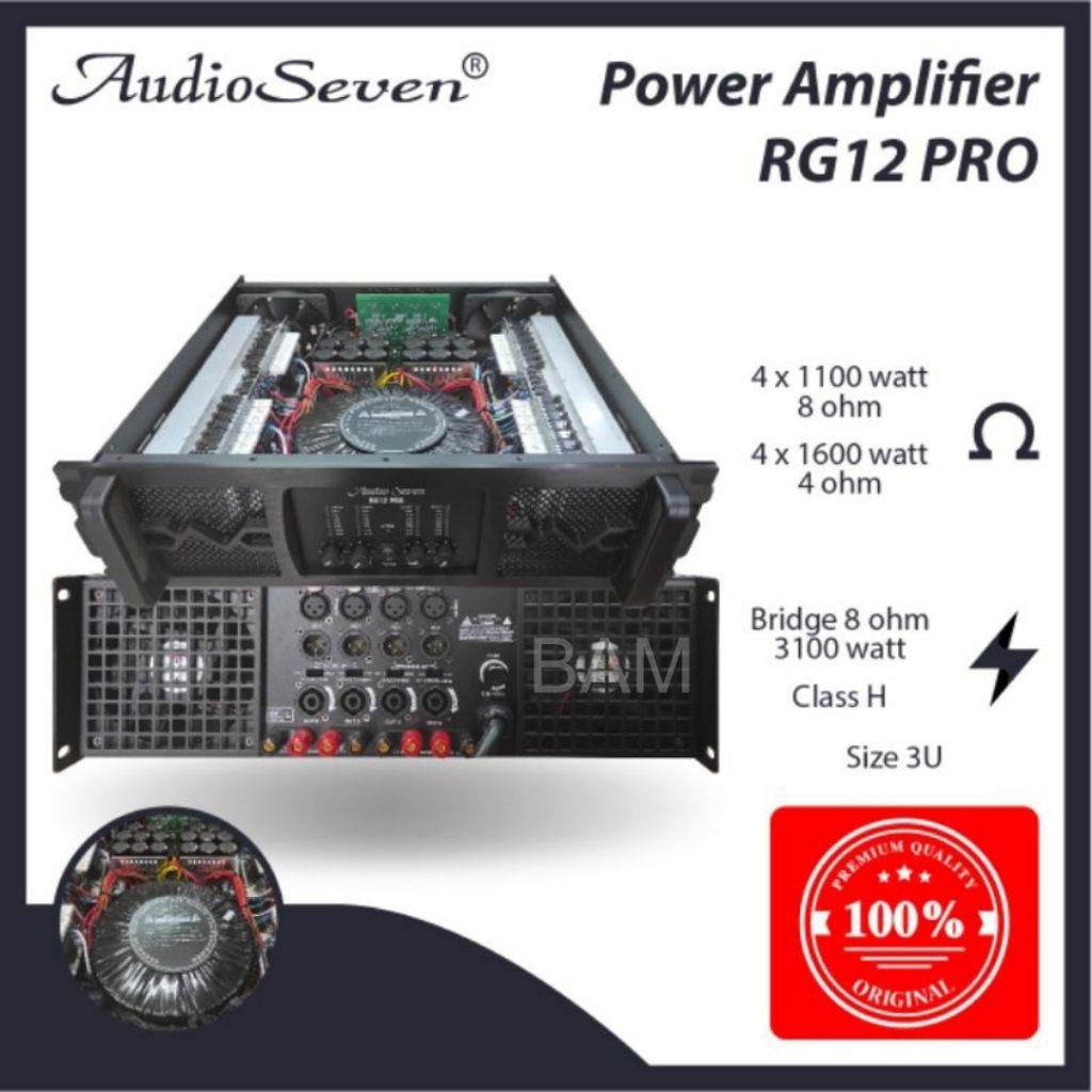 Power Amplifier Audio Seven RG12 Pro Original