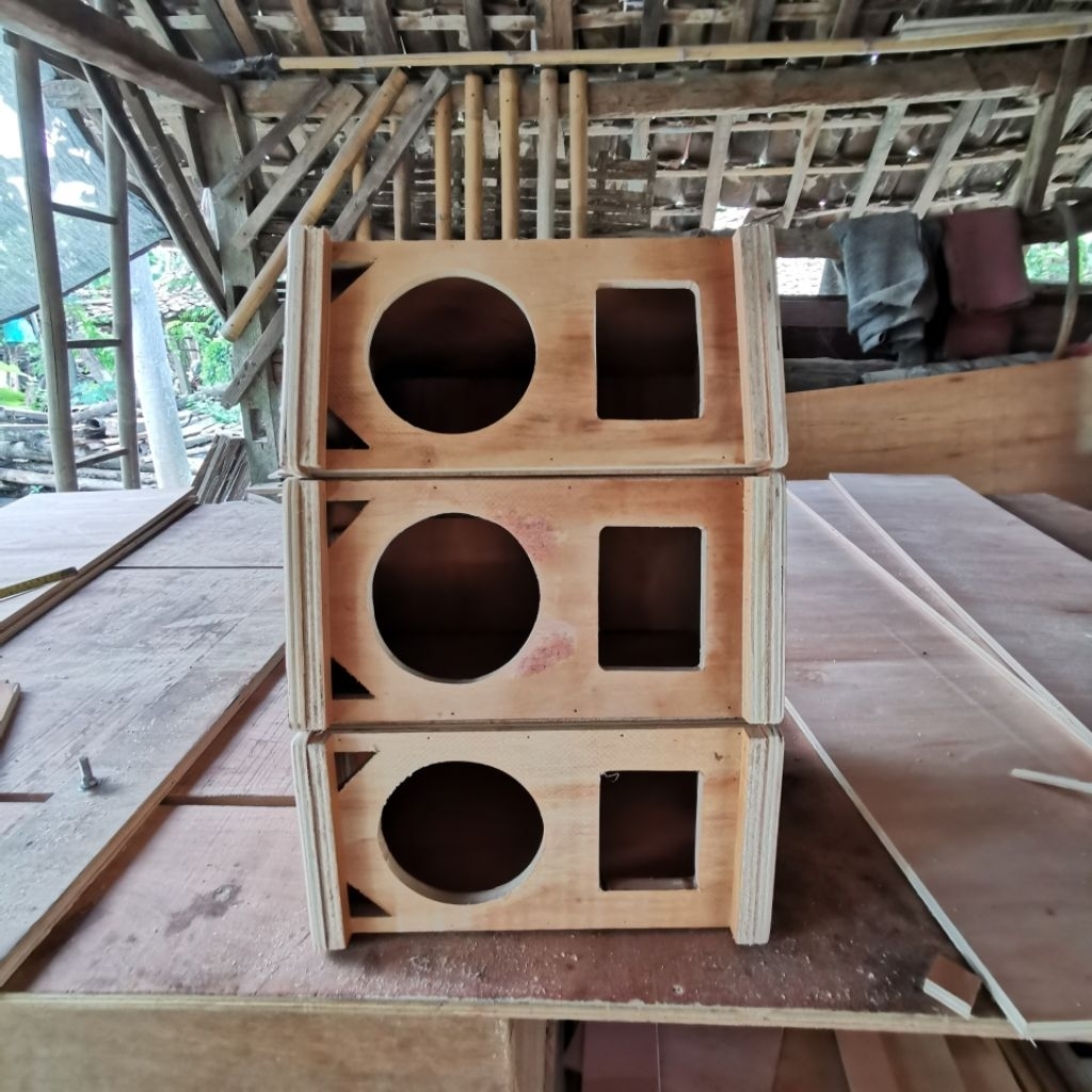 Box Speaker Line Array 5 Inch Single Tweeter, Bahan Triplek 12mm