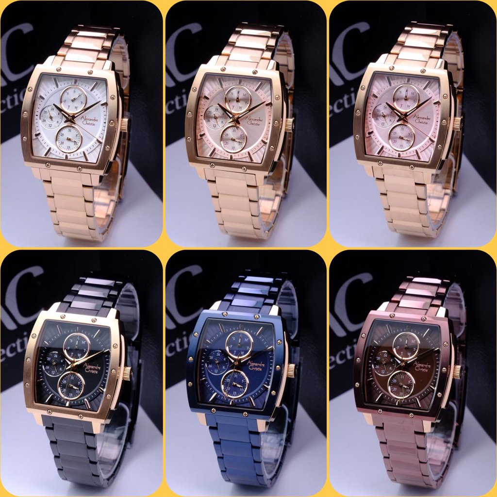 JAM TANGAN WANITA ALEXANDRE CHRISTIE AC 6376 BF / AC 6376 / 6376 ORIGINAL STAINLESS STEEL GARANSI RE
