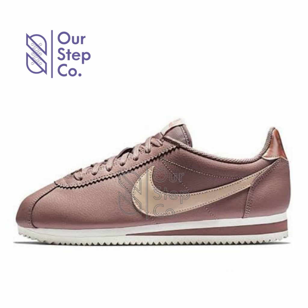 Sepatu Nike Cortez Classics Leather Smokey Mauve Original BNIB