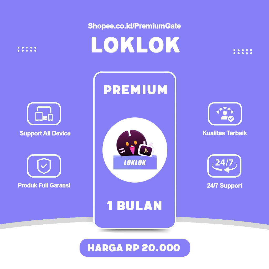 Loklok VIP Standar 1 Bulan Termurah