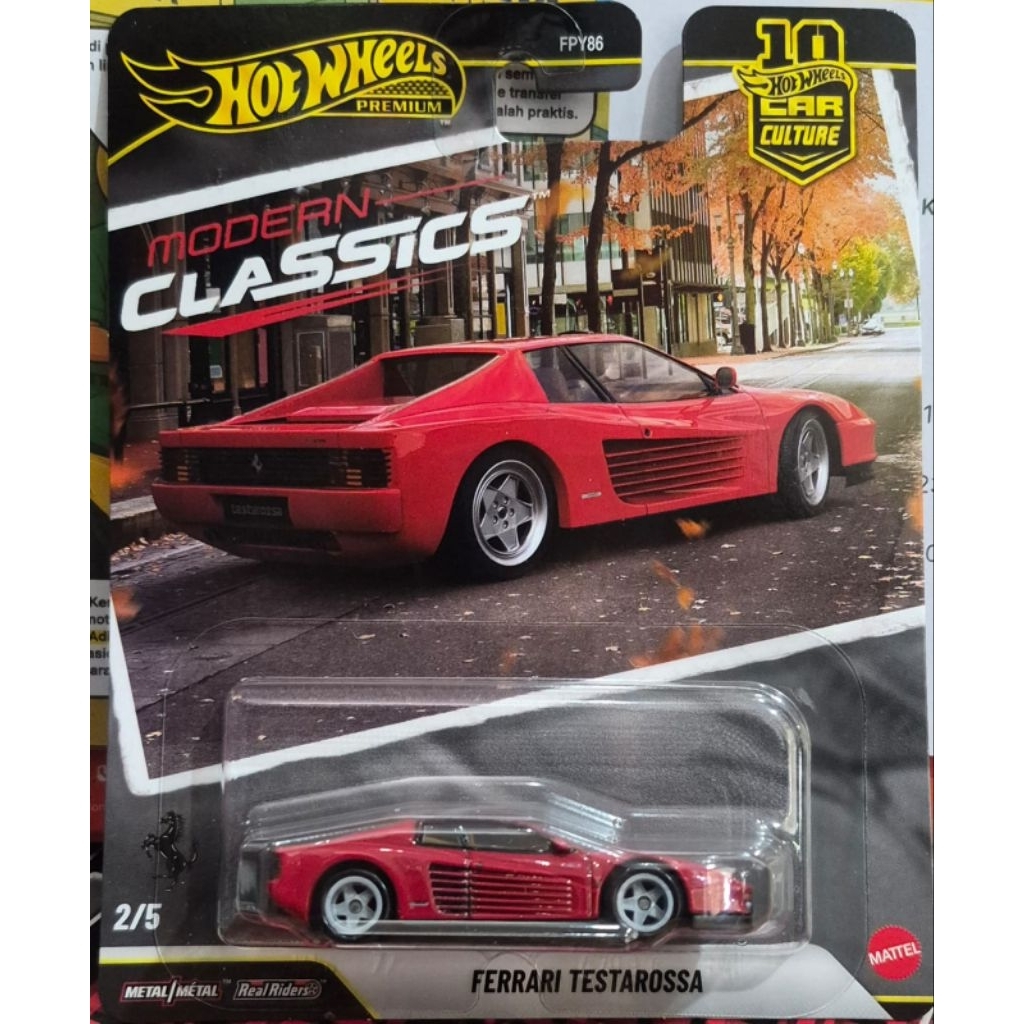 Hot Wheels Ferrari Testarossa Modern Classic