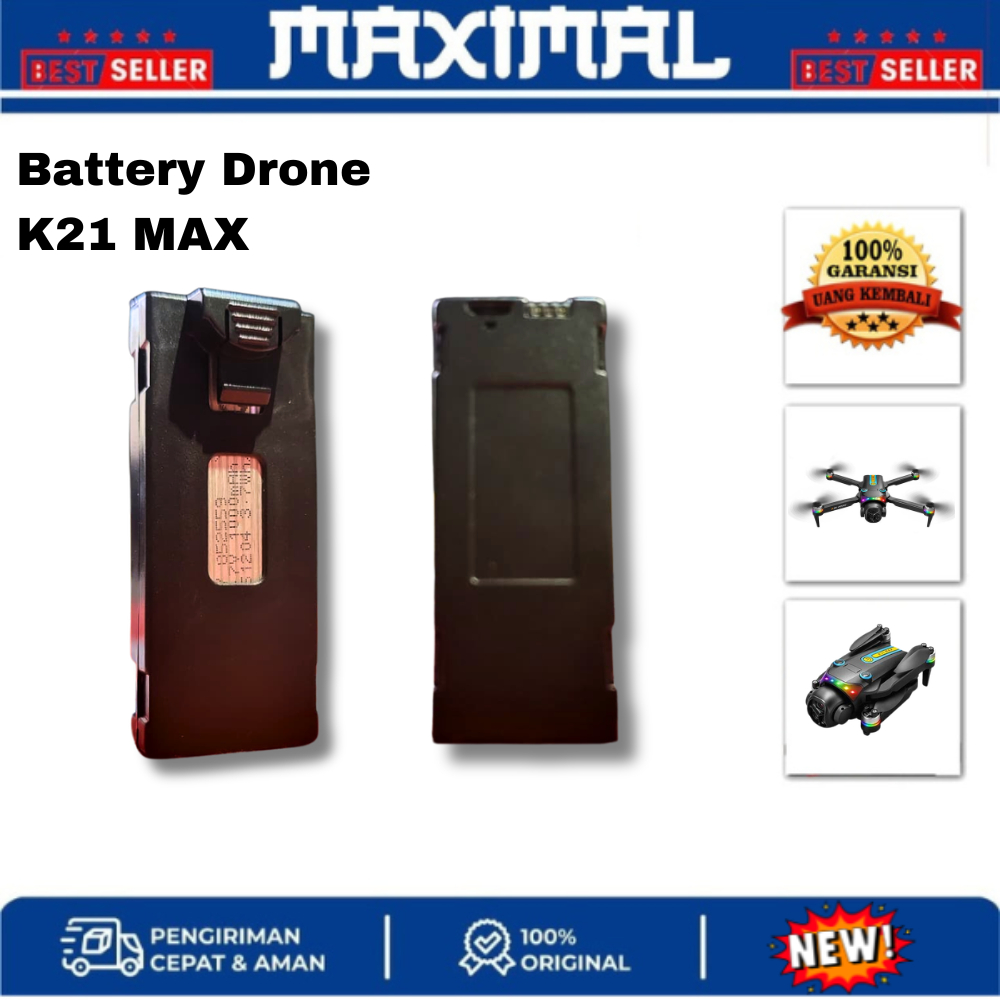 Battery Drone K21 MAX Batre 3.7V 1000mAh Original Baterai Drone K21 / S101 MAX