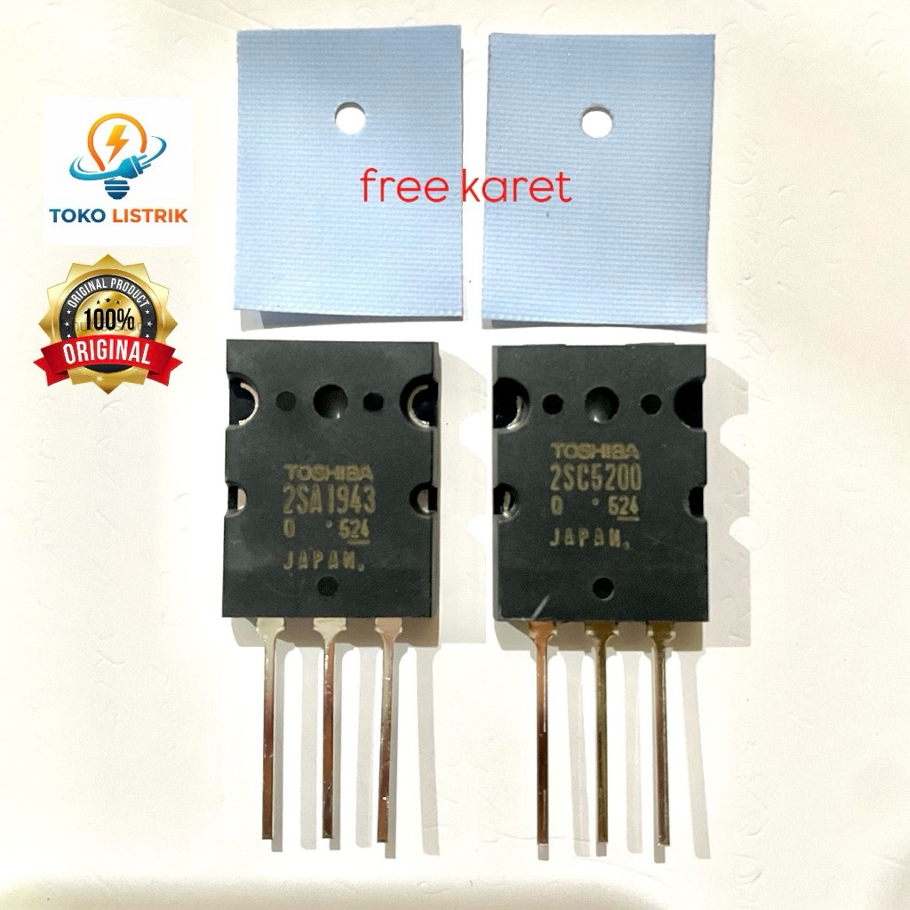 Transistor Toshiba 5200 - 1943 LOT 524 SUPER Original Japan