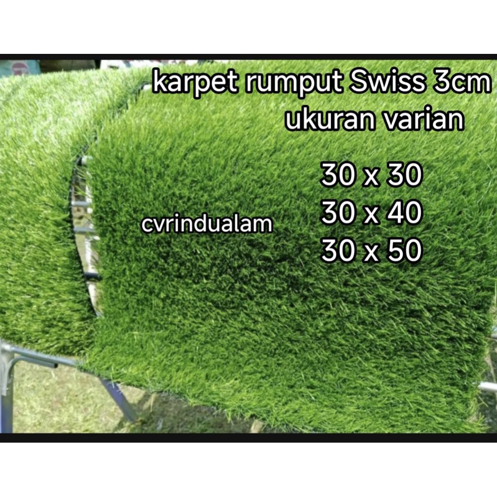 karpet rumput aquarium ukuran 30x30, 30x40, 30x50