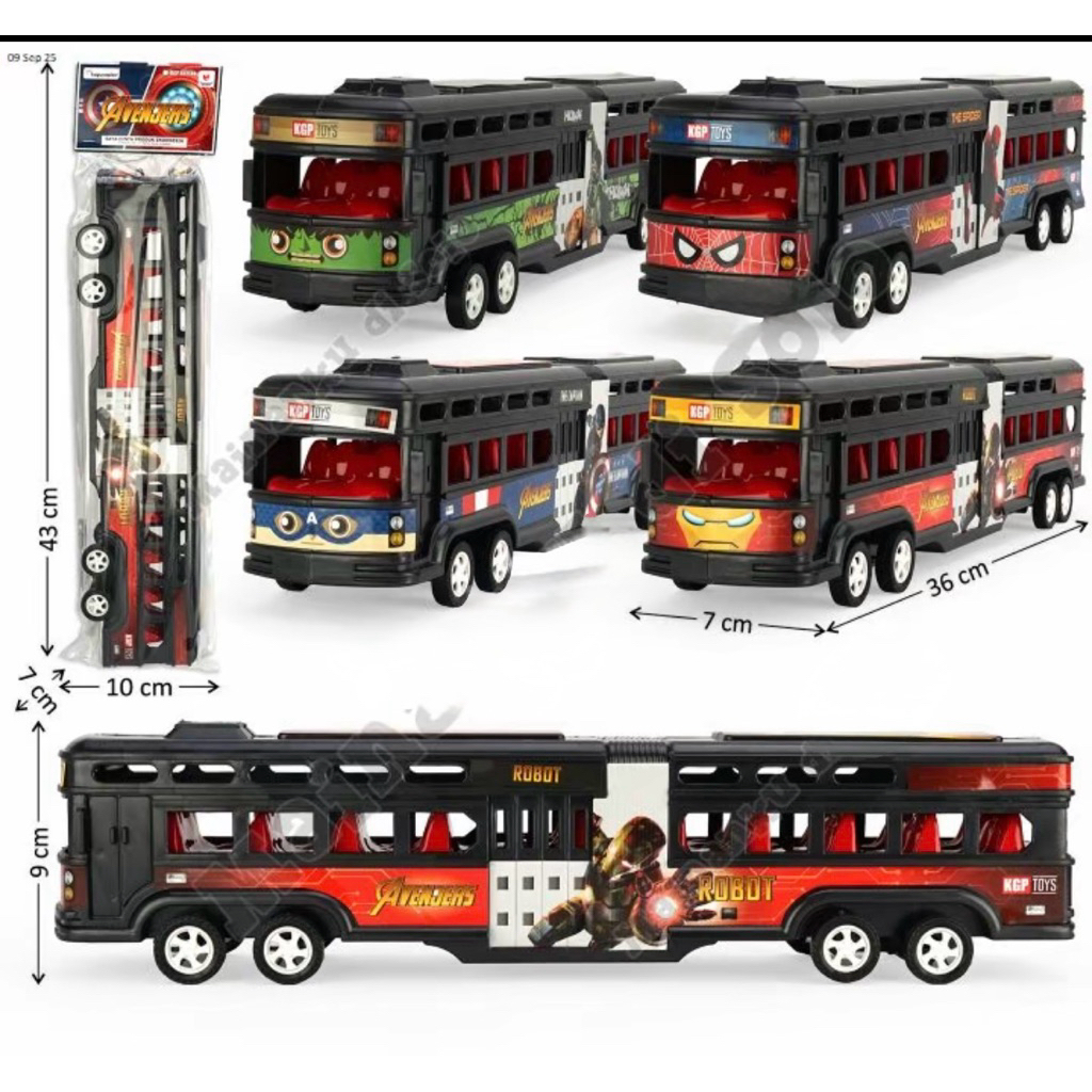 mainan bus gandeng kgp889-av