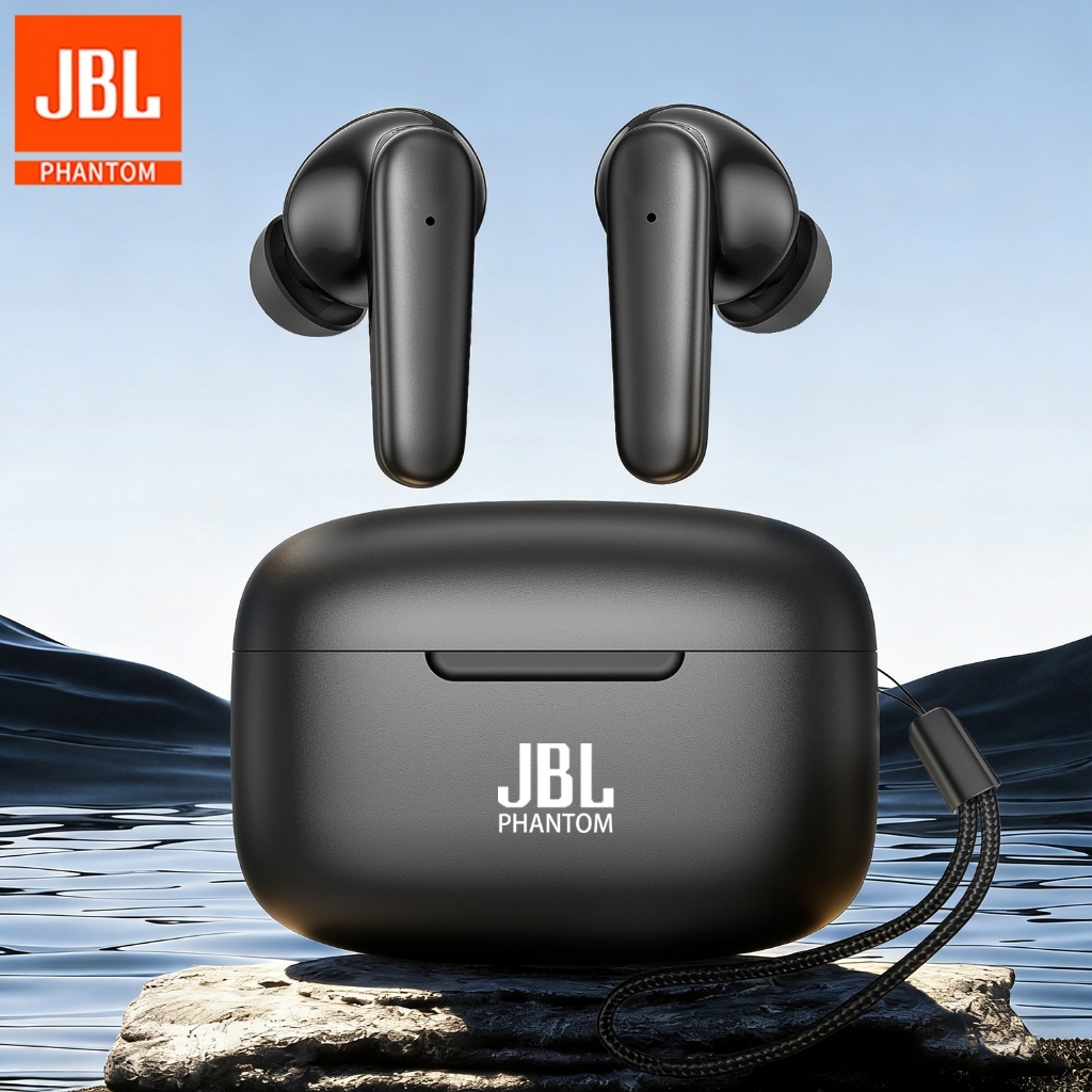 JBL PHANTOM Headphone Nirkabel Asli Earphone TWS Bluetooth Kontrol Sentuh Headset Olahraga Earbud St