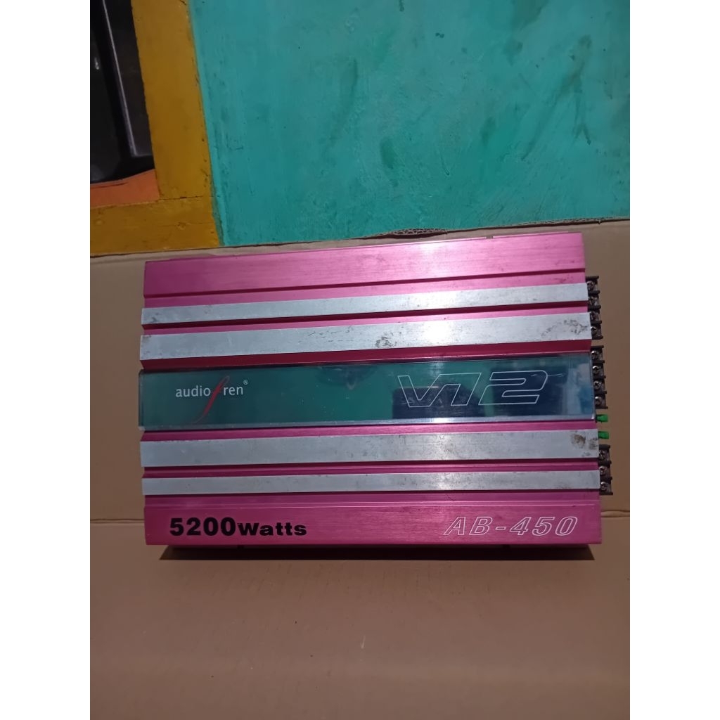 Power amplifier mobil 4 chanel second normal berkwalitas