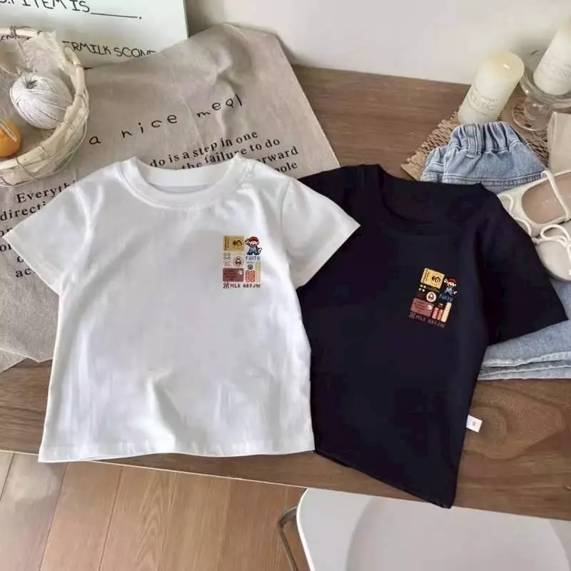 Atasan Oversize SUPER MARIO Anak Perempuan / Fashion Anak Cewek / Kaos Anak Best seller / Model terb