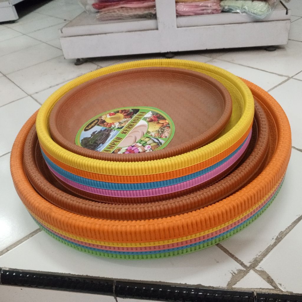 TAMPAH PLASTIK BULAT TAIWAN - TAMPAH PLASTIK KECIL - TAMPAH COKLAT