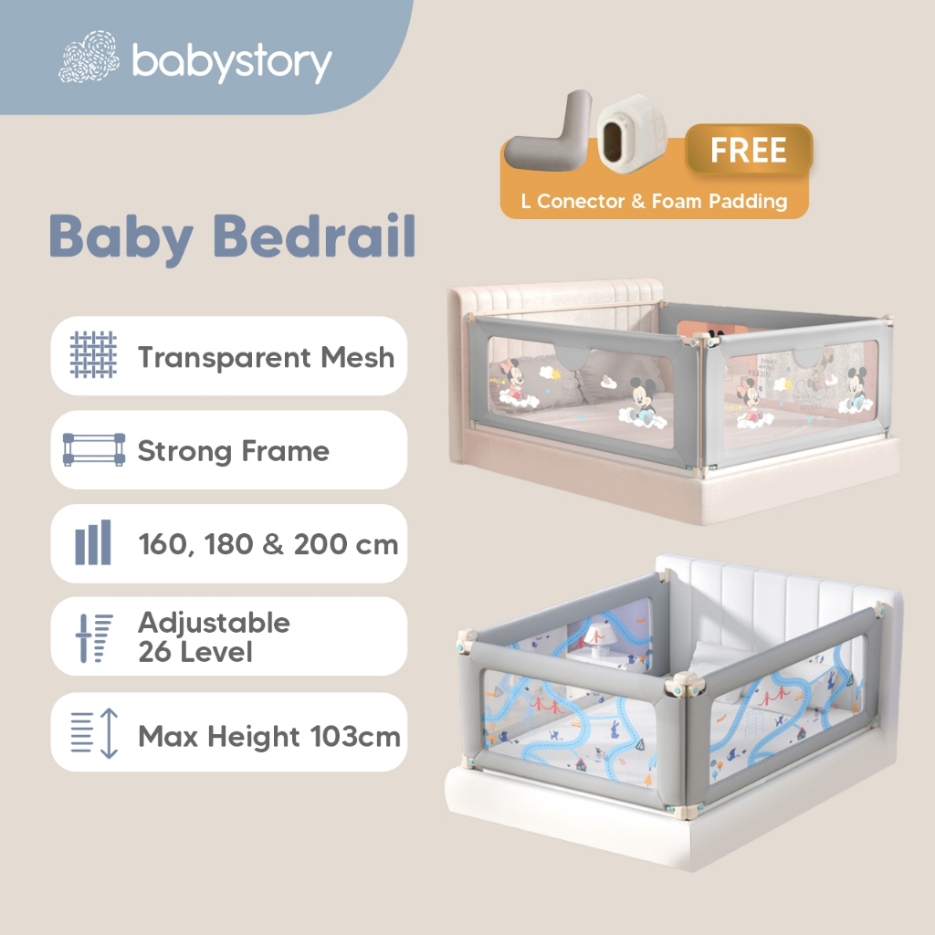 Bedrail Baby Bedrail Bed Guard Rail Pengaman kasur