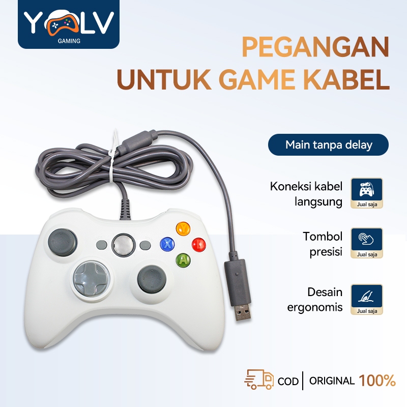 Stik Game USB Kabel untuk PC Laptop PS3 Android - Gamepad Plug and Play