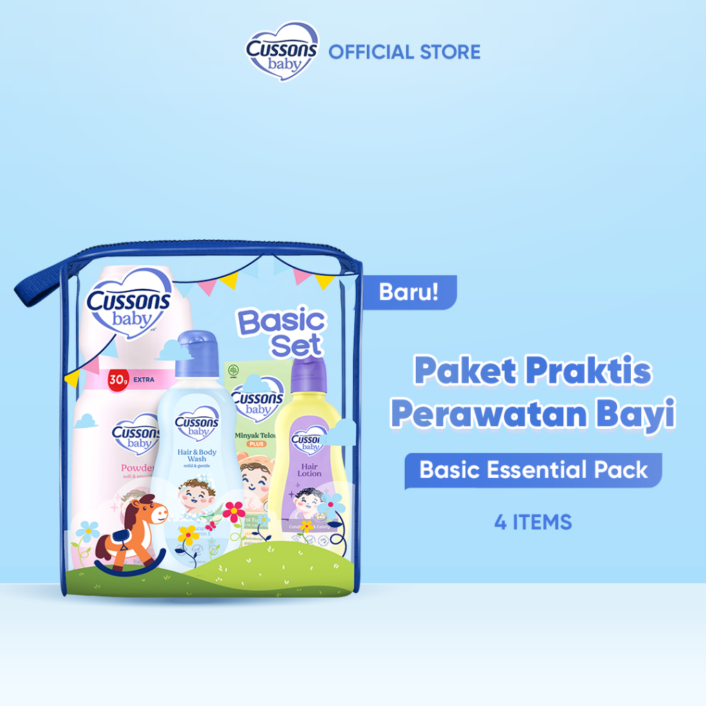 Cussons Baby Basic Essential Pack - Paket Sabun Bayi