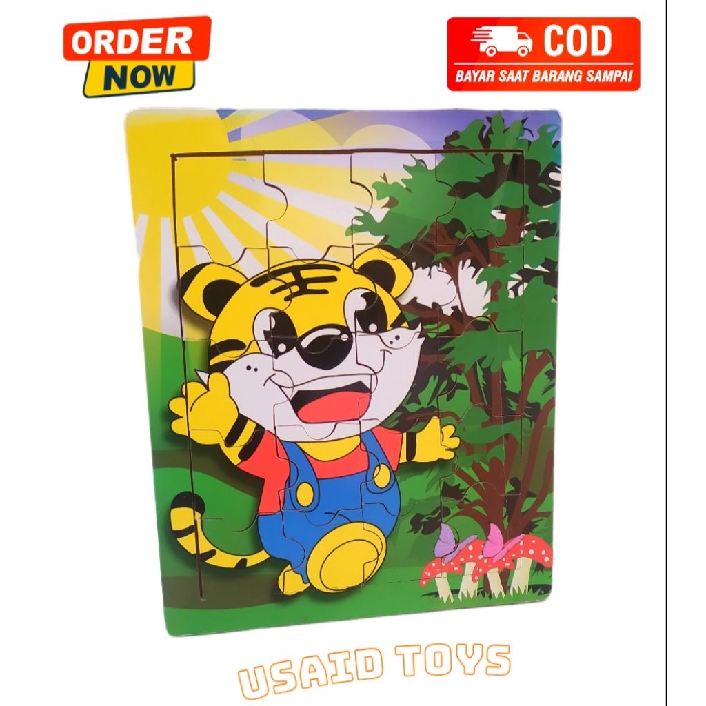 Mainan Anak Puzzle Macan