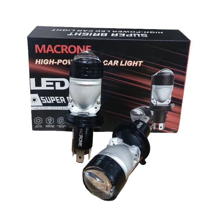Lampu Mini Biled Macrone 2 PC - Sepasang - H4 Type Macrone Mini Biled