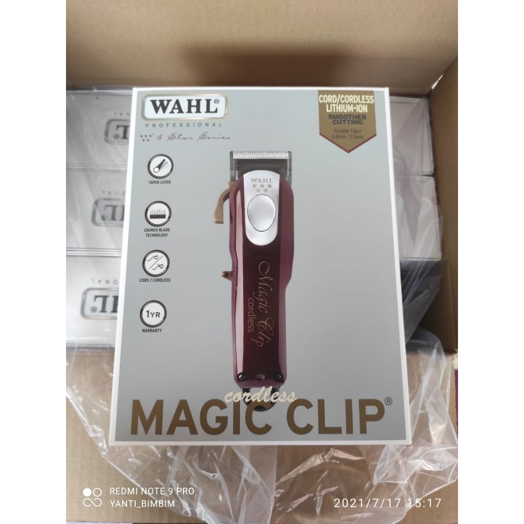 Mesin cukur rambut wahl magic clip cordless original usa
