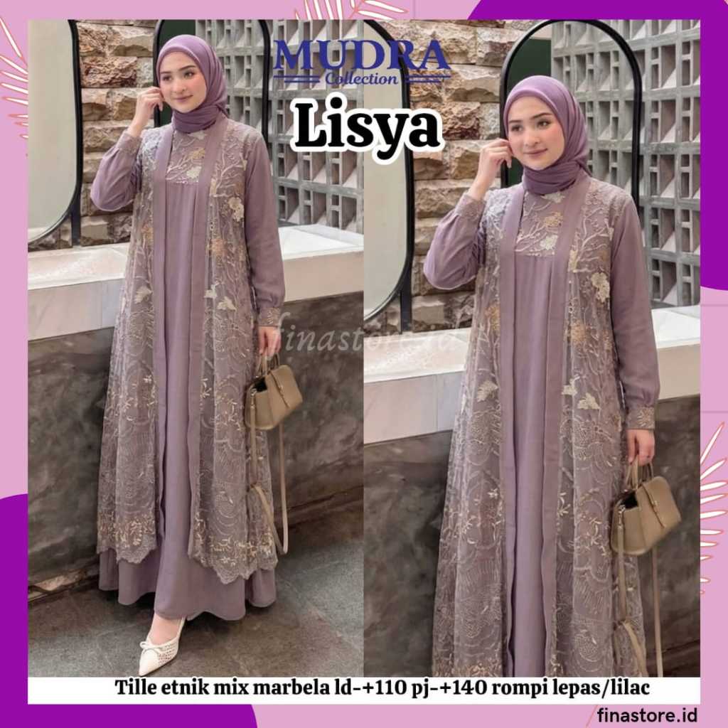 Gamis Mudra Collection / Gamis Terbaru / Gamis Wanita / Gamis Premium / Gamis Pesta / One Set / Sete