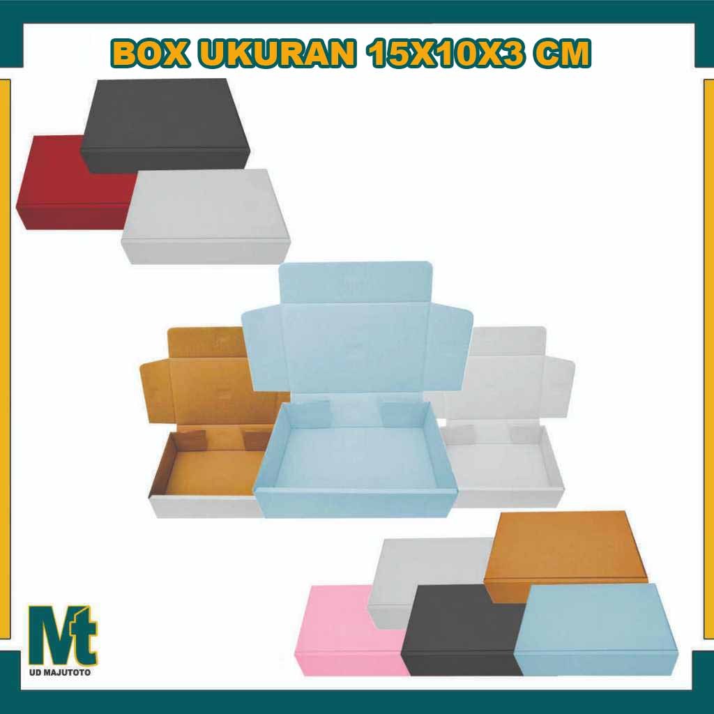 Box 15x10x3 cm / Box Lipat Depan / Box Die Cut