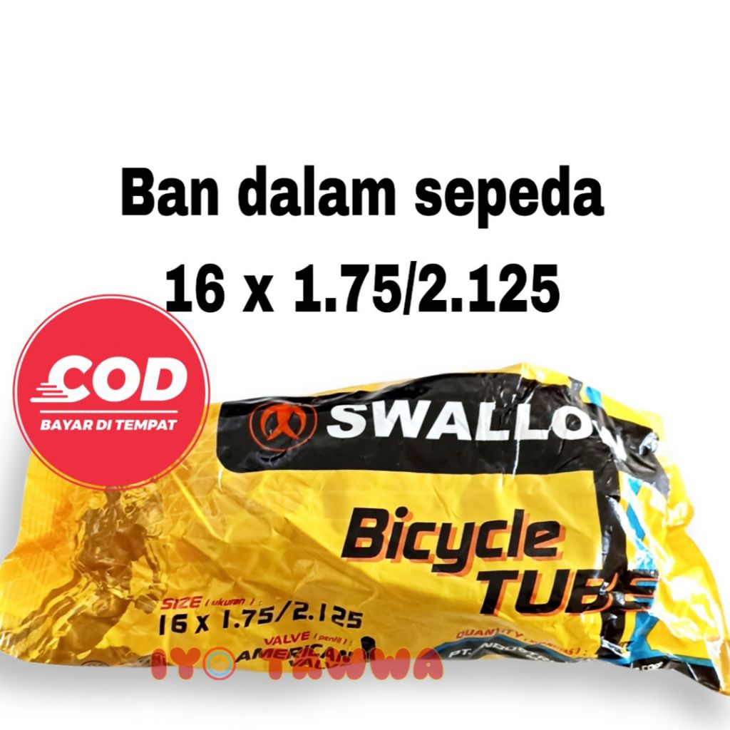 Ban dalam sepeda 16x1.75 swallow