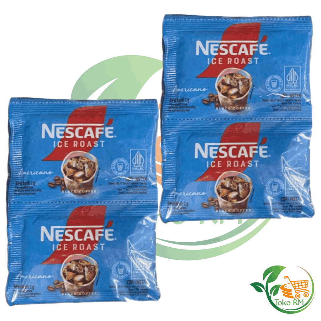NESCAFE Sachet Kopi Instan NESCAFE Ice Roast Tanpa Gula ISI 10X6 gram