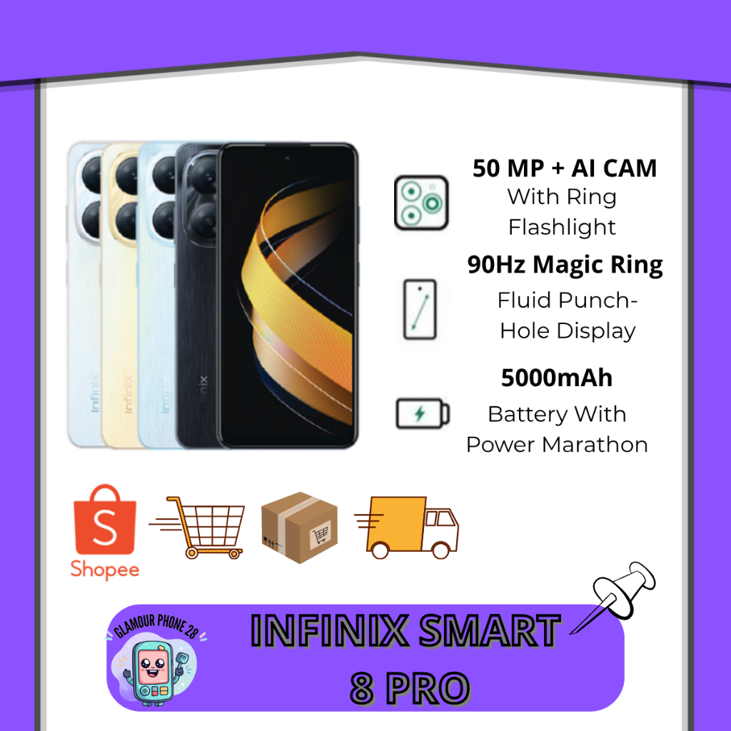 Infinix Smart 8 Pro RAM 8GB / ROM 128 GB