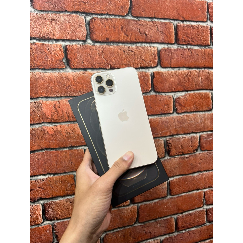 iphone 12 promax 128 gold second ibox