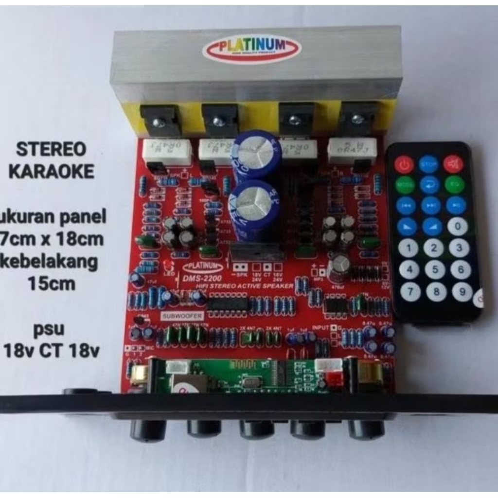 KIT SPEAKER AKTIF SUBWOOFER STEREO PLUS MP3 BLUETOOTH DMS 2200