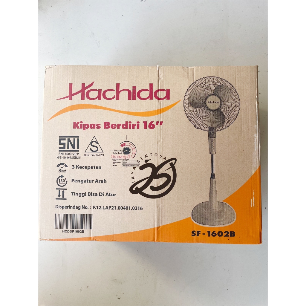 KIPAS ANGIN BERDIRI HACHIDA KAKI BULAT 16 INCH STAND FAN HACHIDA SF-1602