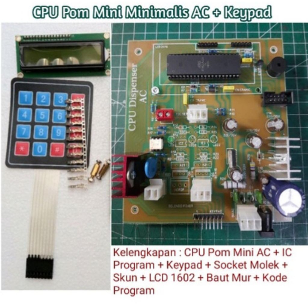 CPU Pom Mini AC MINIMALIS Modul Pertamini Digital Laptop - IC 16