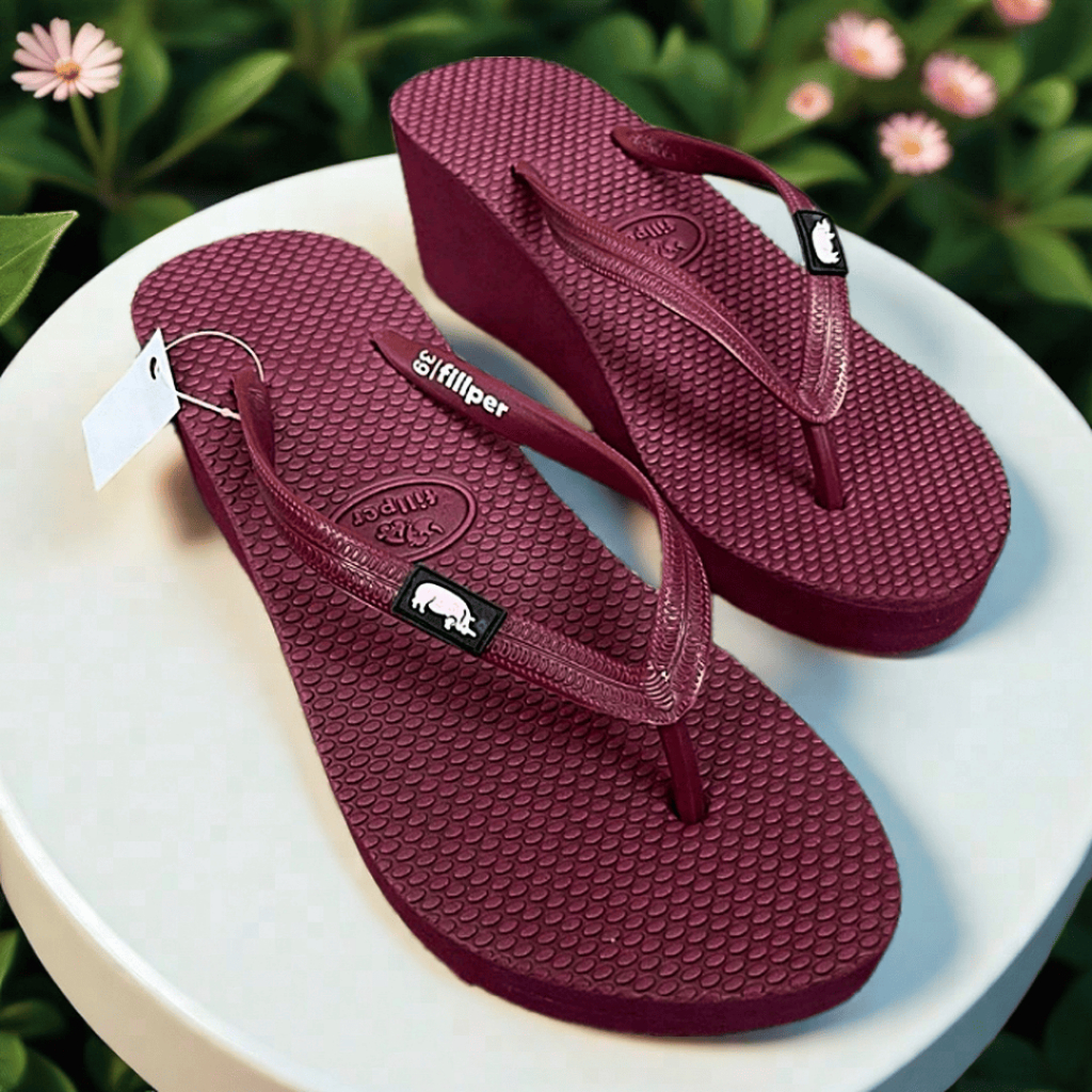 [BISA COD] Sendal Jepit Cewek HAK 5 cm WEDGES FIPPER PREMIUM Wanita Murah