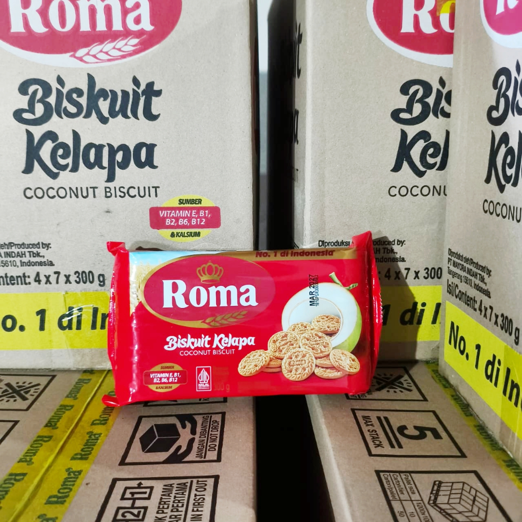 ROMA Biskuit Kelapa 300 Gr (1 DUS isi 28)