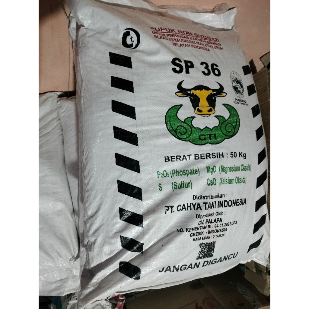 TSP 36 best seller ASLI PROSPHATE SULFUR 50 KG(1karung)