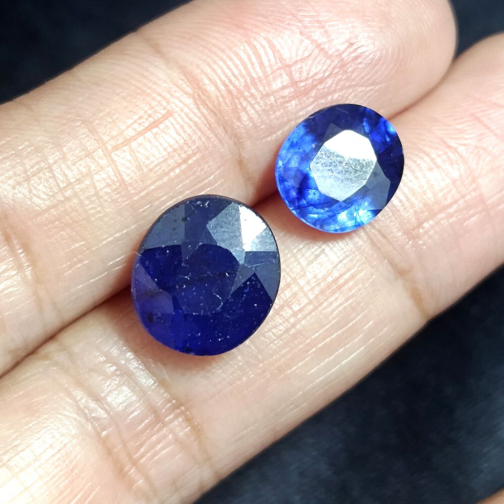 Natural Blue Sapphire / Blue Safir Cutting Oval - Permata Blue Safir Asli