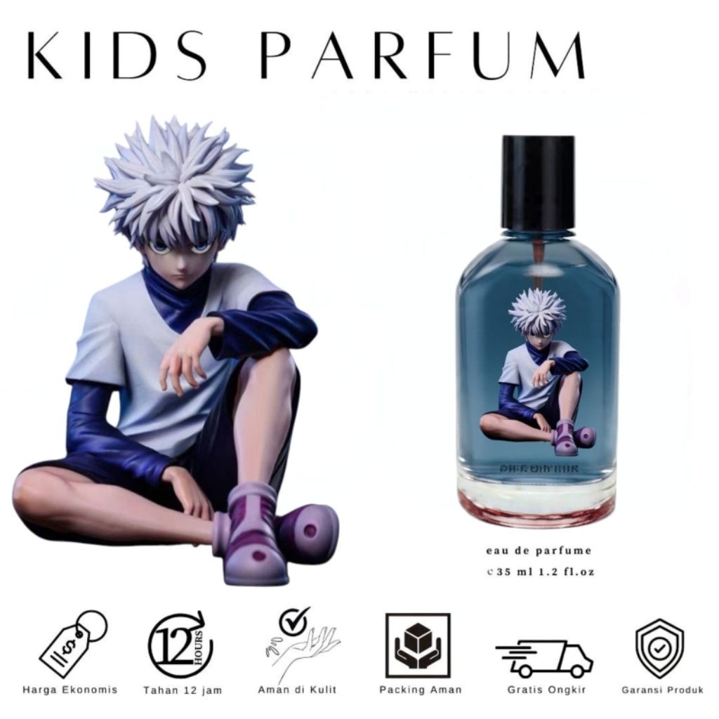 Parfum Series Killua Eau de Parfum Spray Ketahanan 6-12 jam volume 35 ml Laki-laki Wanginya Perfume 