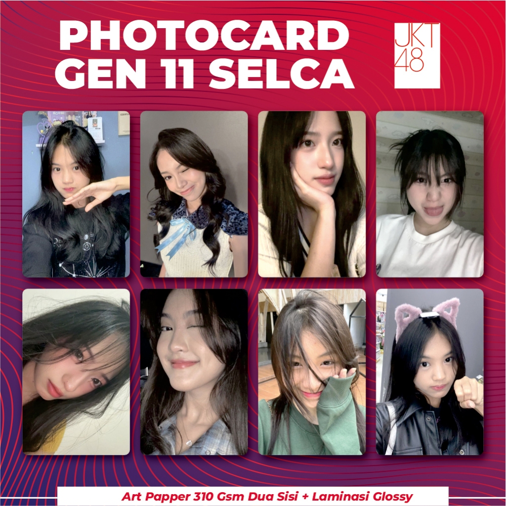 PHOTOCARD SELCA JKT48 GEN11 UNOFFICIAL FANMADE DANELLA DESY GENDIS MICHIE GREESELLA JEANE