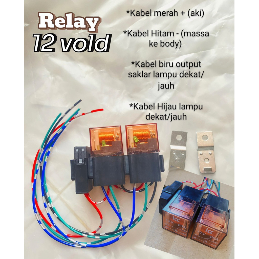 relay 2 lampu biled dan,daymaker