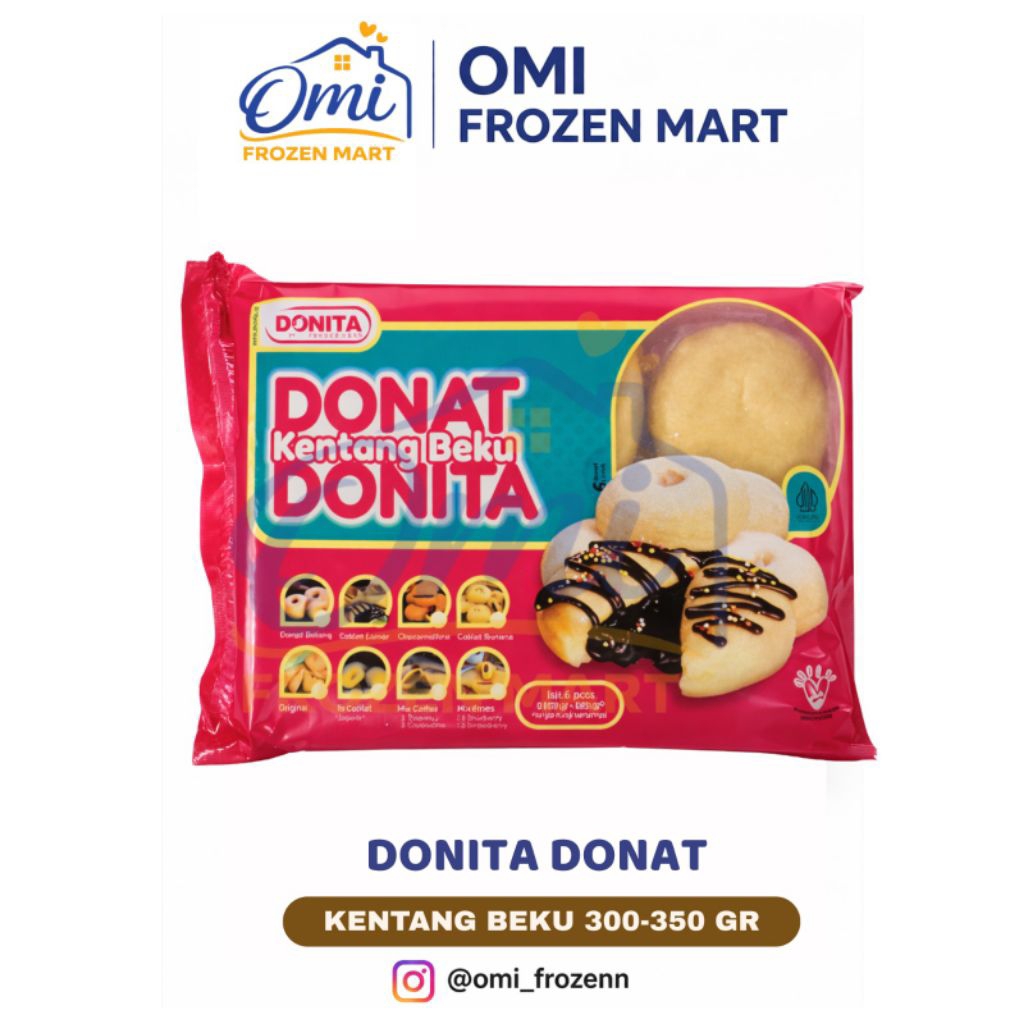 Donat Donita Kentang Beku 350 gr