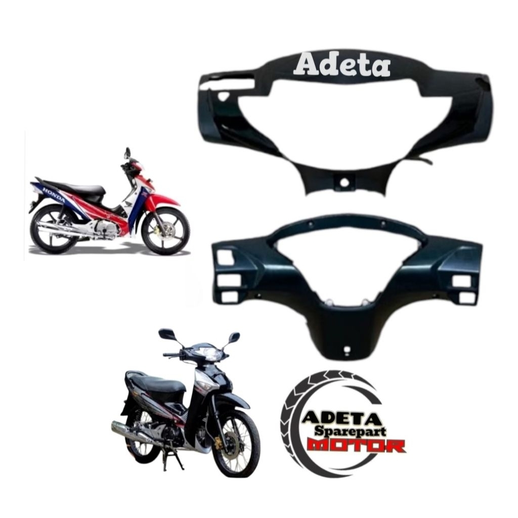 Batok Lampu Kepala Depan Belakang Motor Supra X 125 OLD Hitam Tahun 2005_2008