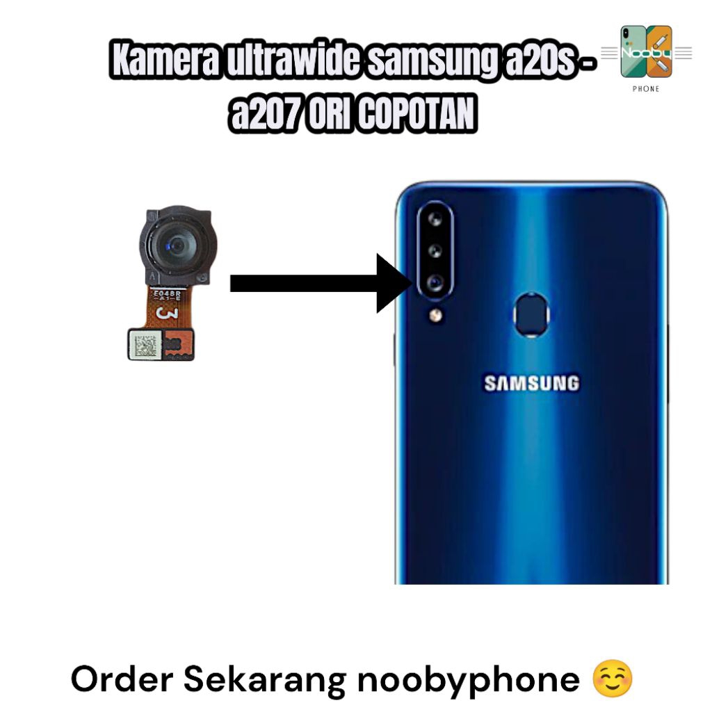 Kamera ultra wide samsung A20S A207 ORI COPOTAN