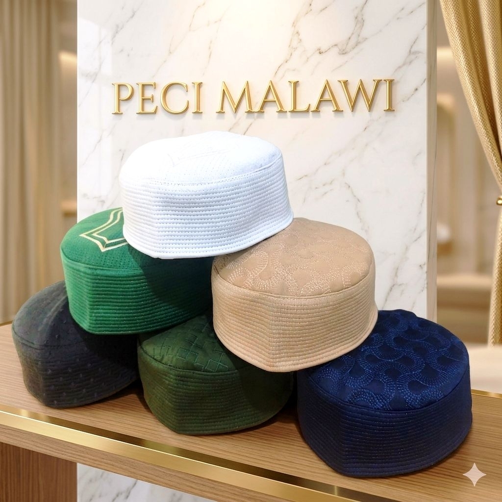 Peci MALAWI POLOS WARNA Murah , Peci Kopiah Malawi Dewasa , Peci Kopiah Songkok Malawi Murah , Kopia