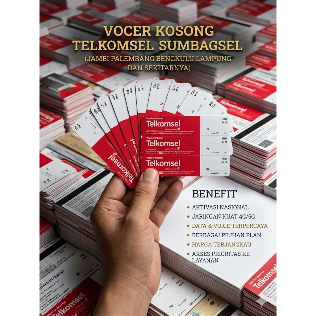 VOCER KOSONG TELKOMSEL SUMBAGSEL (jambi palembang bengkulu lampung) exp panjang 2027