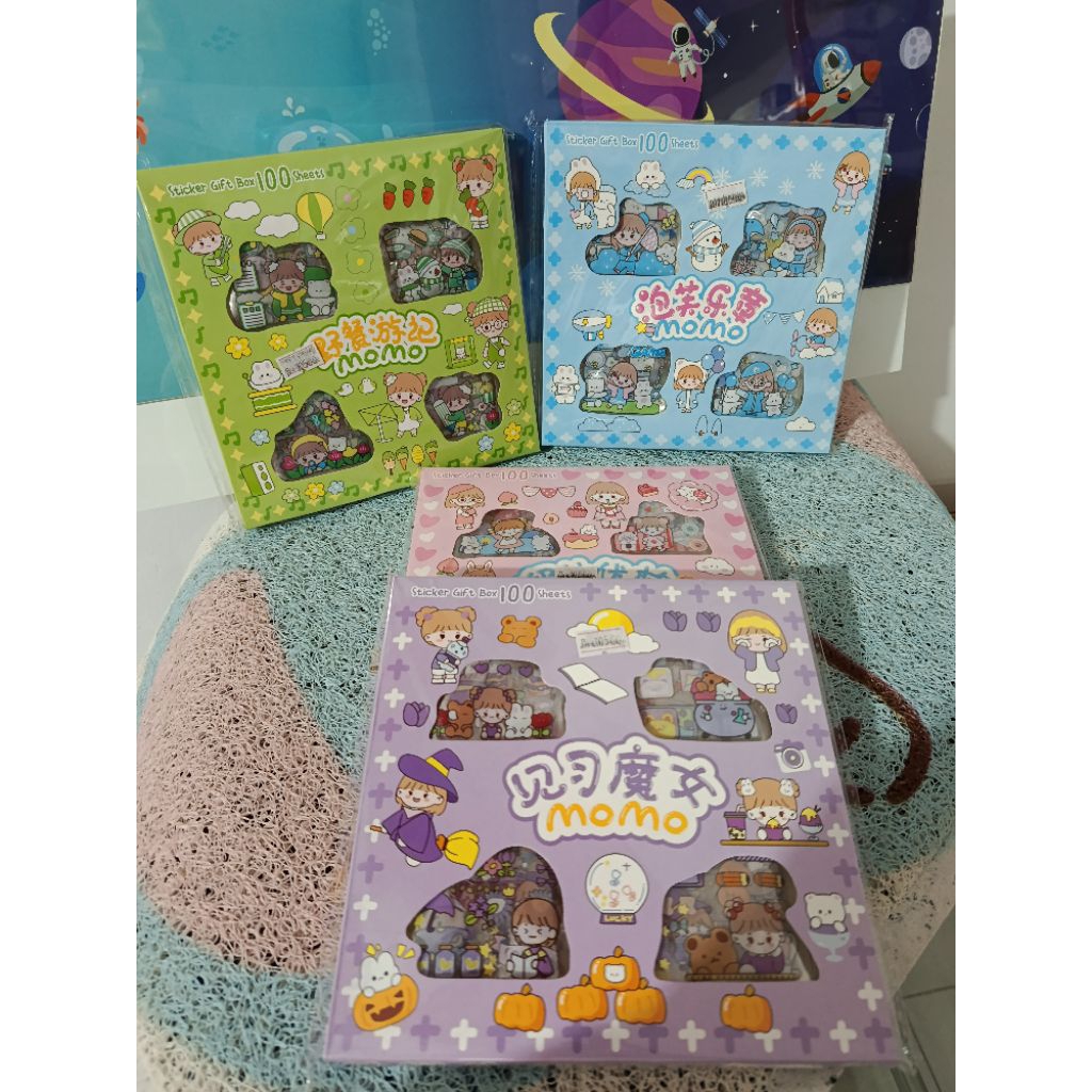 STICKER MOMO ISI 100PCS