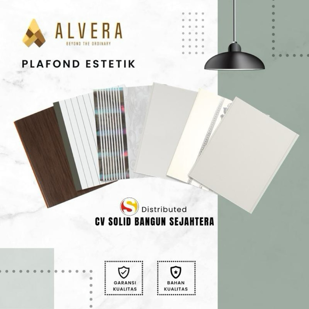 Plafond uPVC yang berkualitas dari Alvera Plafond